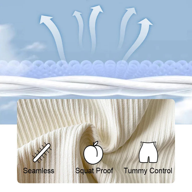 Legginsy prążkowane damskie