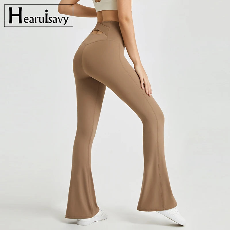 Stylowe legginsy rozszerzane damskie