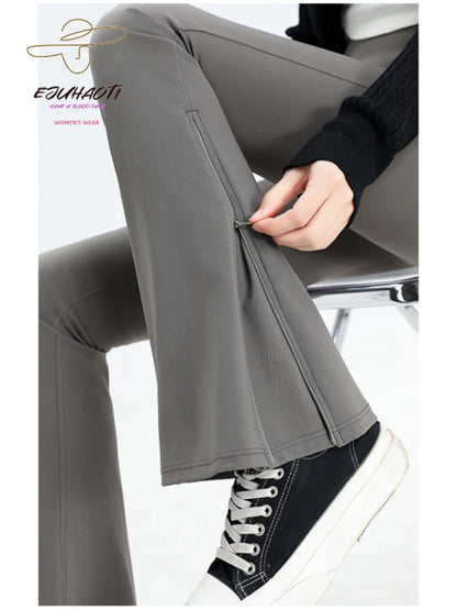 High -waisted bell leggings