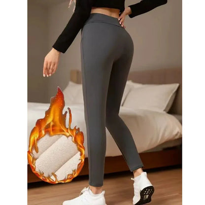 Legginsy ocieplane polarem damskie