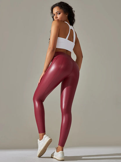 Legginsy imitacja skóry