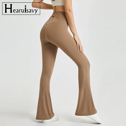 Stylowe legginsy rozszerzane damskie