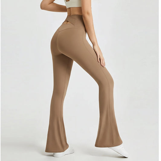 Stylowe legginsy rozszerzane damskie