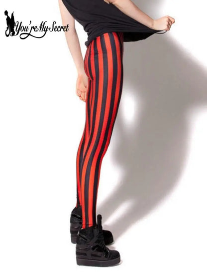 High -waisted stripes leggings