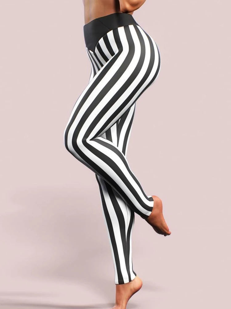 Women's stripes leggings