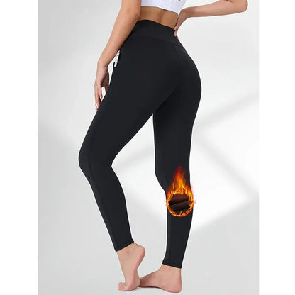 Legginsy ocieplane polarem damskie