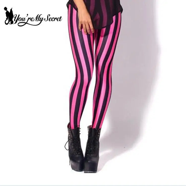 High -waisted stripes leggings