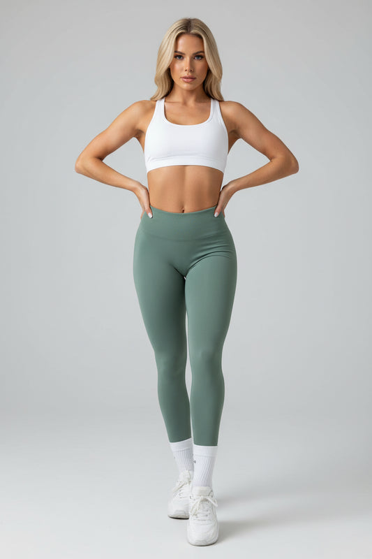 Legginsy bezszwowe z wysokim stanem