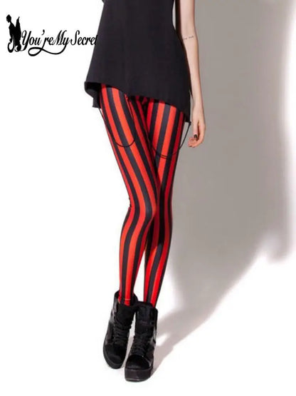 High -waisted stripes leggings