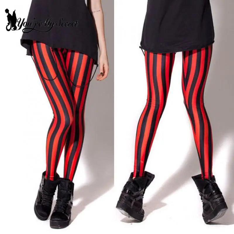 High -waisted stripes leggings