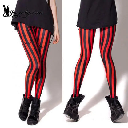 High -waisted stripes leggings