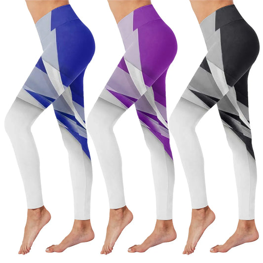 Legginsy w prążki sportowe