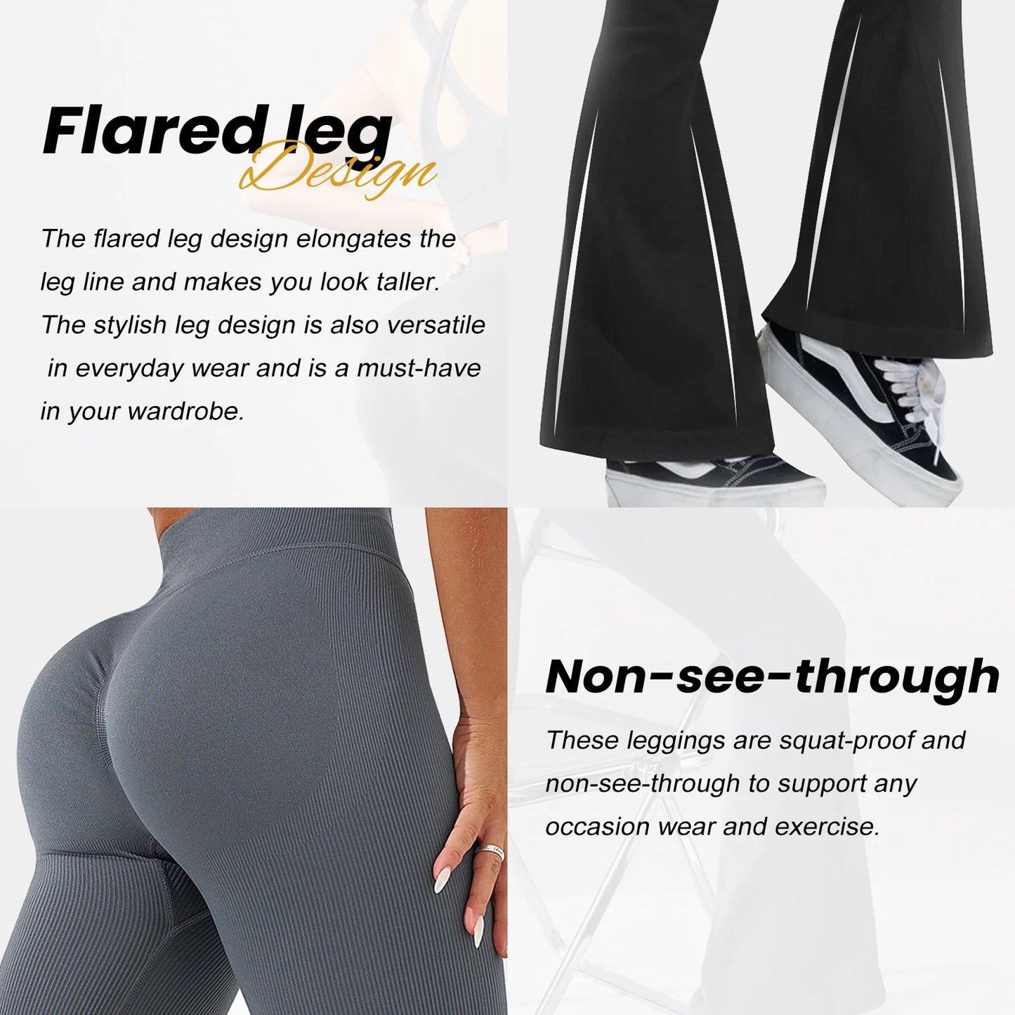 Wygodne legginsy rozszerzane