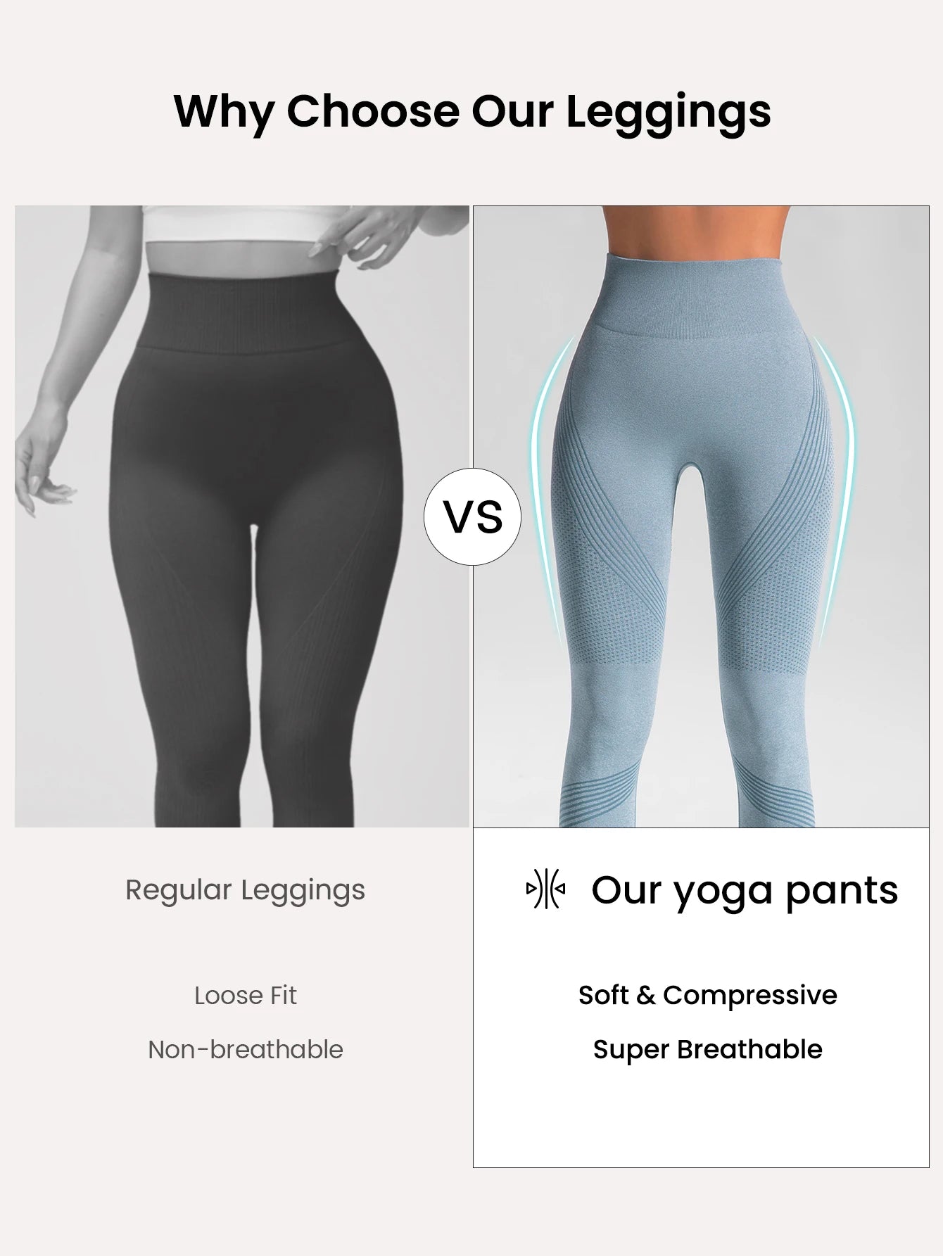 Leggings with a push up effect