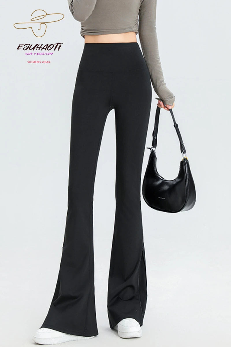 High -waisted bell leggings