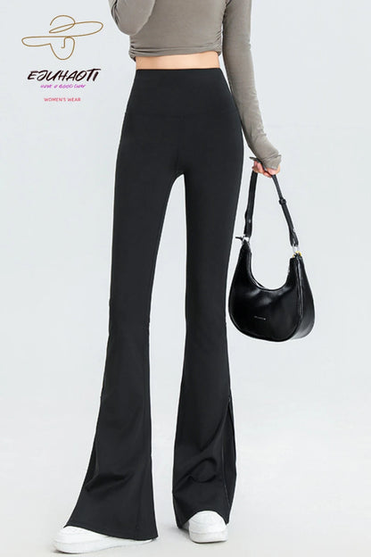 High -waisted bell leggings