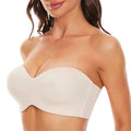 Push up self -supporting bra